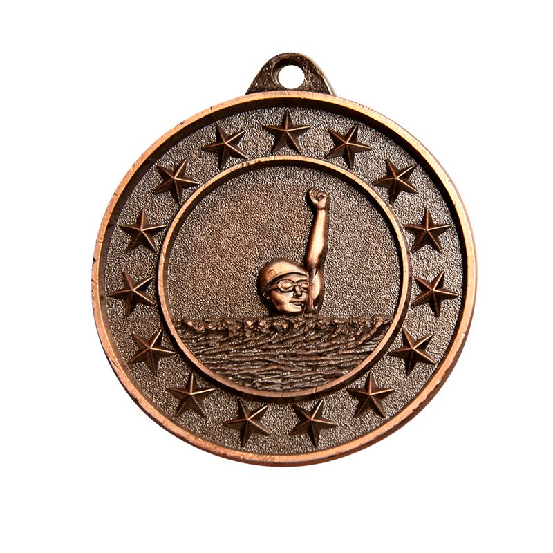Swimming Bronze Medal 50mm