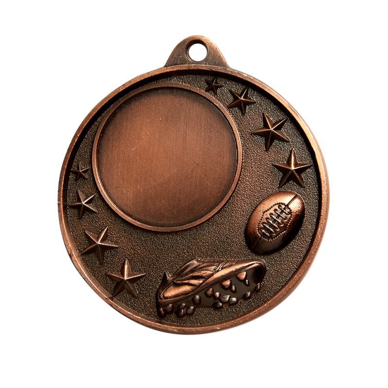 Aussie Rules Bronze Medal 50mm