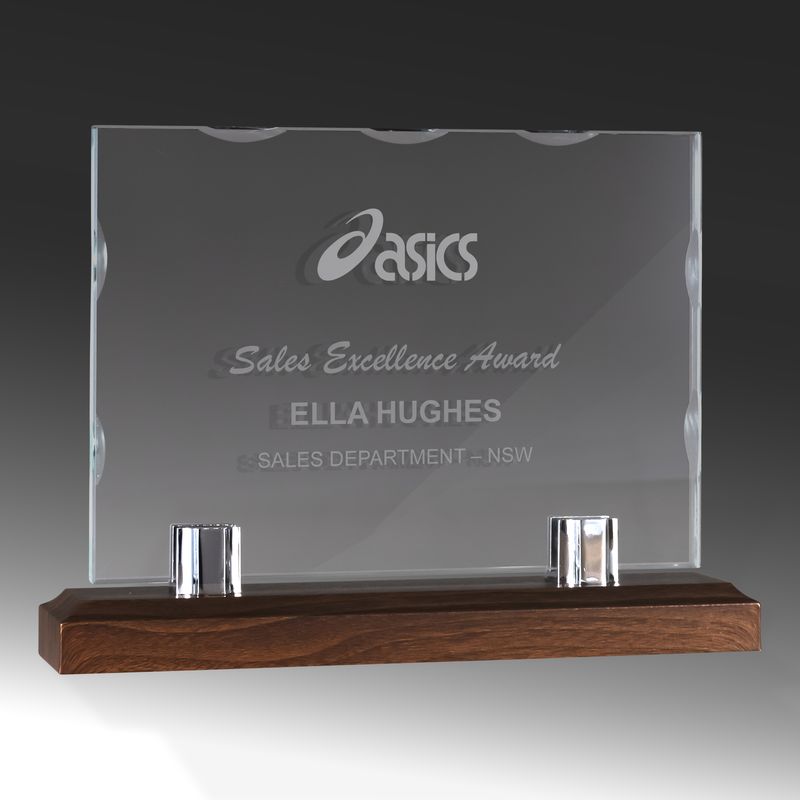 Glass Timber Base Glass Award 140mm