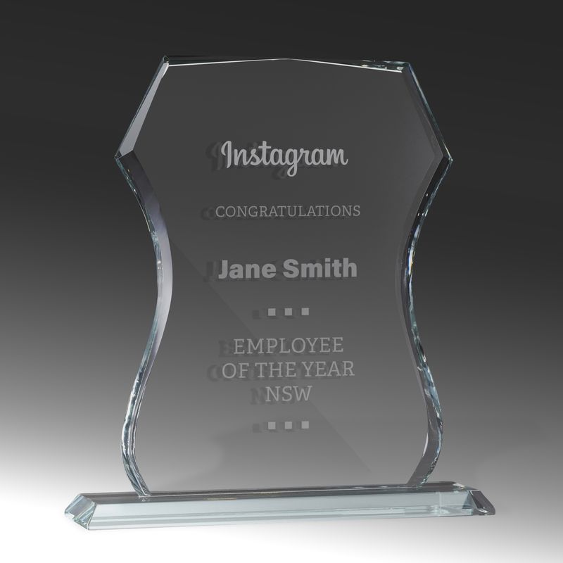 Glass Shield Glass Award 185mm