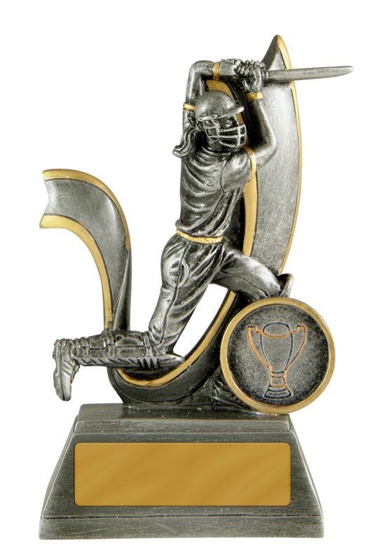 Batsman Female Cricket Trophy 125mm