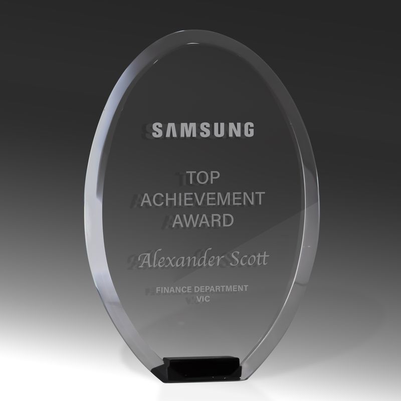 Oval Glass Award 180mm