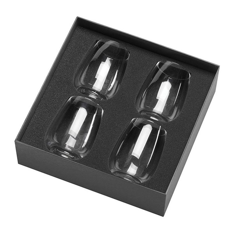 Four Stemless Wine Glasses Drinkware 270mm
