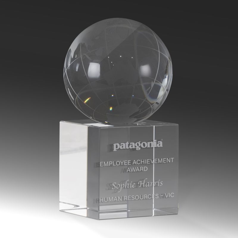 Crystal Globe Small Crystal Award 110mm