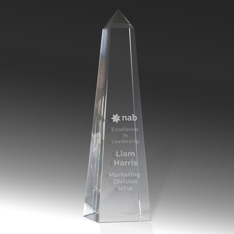 Obelisk Crystal Award 200mm