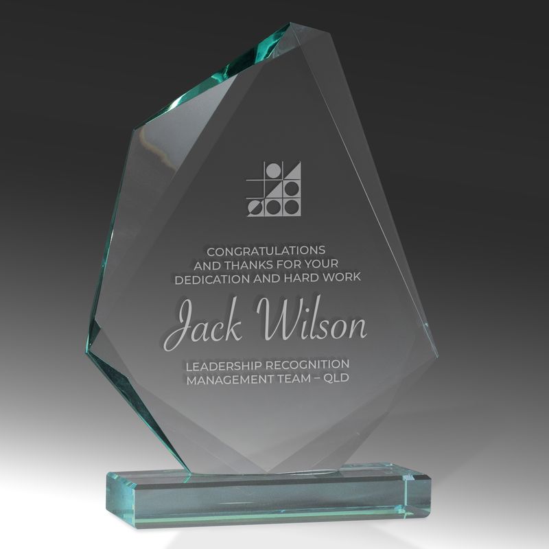Jade Glass Sail Glass Award 180mm