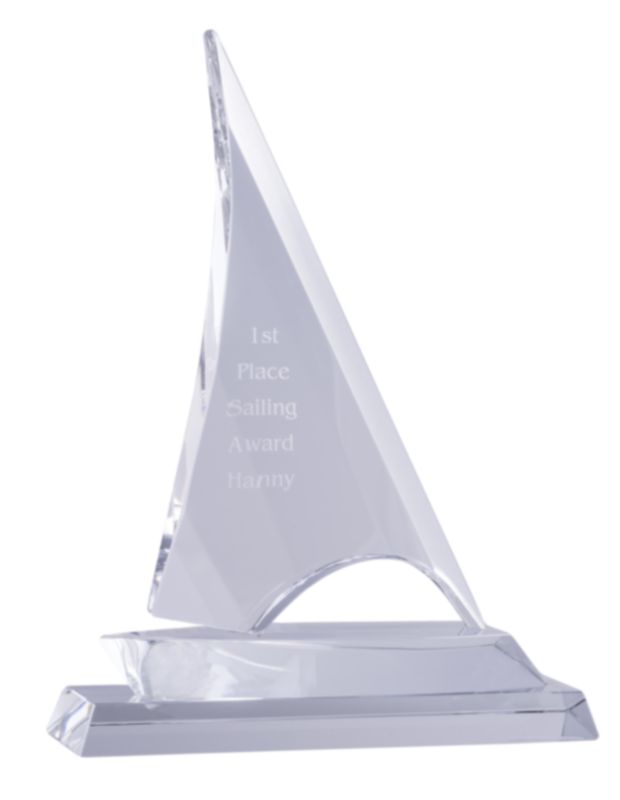 Crystal Sail Crystal Award 220mm