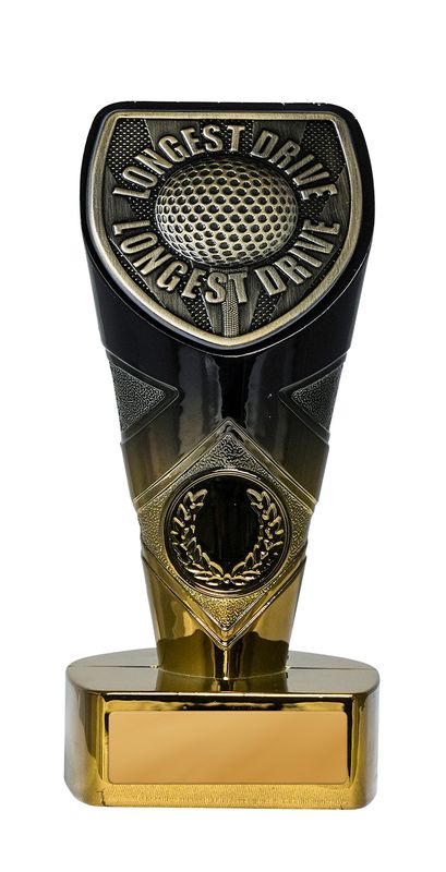Gold Longest Drive Golf Trophy 225mm