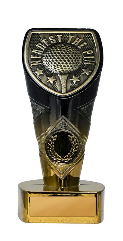 Gold Nearest the Pin Golf Trophy 225mm